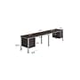 Boss Office Products Simple System 60"W Desk with Pedestal, Driftwood, 2/Set (SGSD006-101)~#|#~F574A09E-ECA9-4248-85A74700E7E45C13_sc7