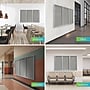 Ghent 4' H x 8' W Enclosed Vinyl Bulletin Board with Satin Frame, 3 Door, Silver (PA34896VX-193)~#|#~F57904BC-2305-432C-BD5A85B756435BC9_sc7
