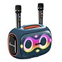 Worryfree Gadgets Party Box Wireless Bluetooth Speaker with 2 Mics & Tripod, Water Resistant, Dark Blue (WPB2-DBLU)~#|#~F57DB27F-175E-484F-AECAA75AD226FC1B_sc7
