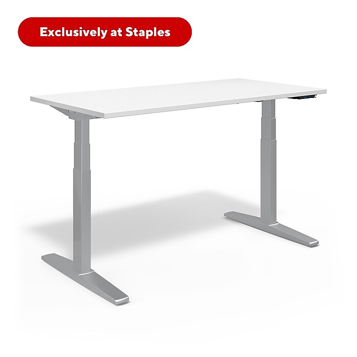 Staples height adjustable desk discount