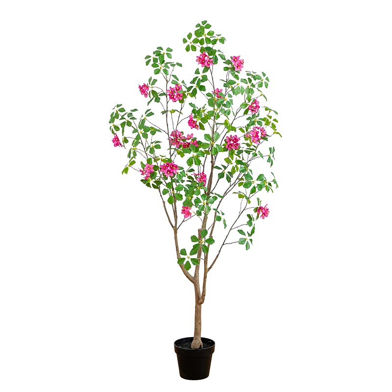Nearly Natural 5-ft Artificial Dogwood Tree with Real Touch Leaves (T5329) image 1