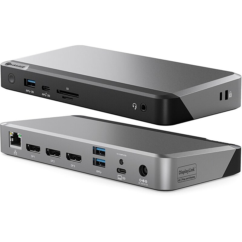 Alogic DX3 Triple 4K Display Universal Docking Station for Apple MacBook & Windows Laptop (DUPRDX3-WW) image 1