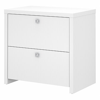 Office by kathy ireland® Echo Lateral File Cabinet, Pure White/Pure White (KI60102-03)