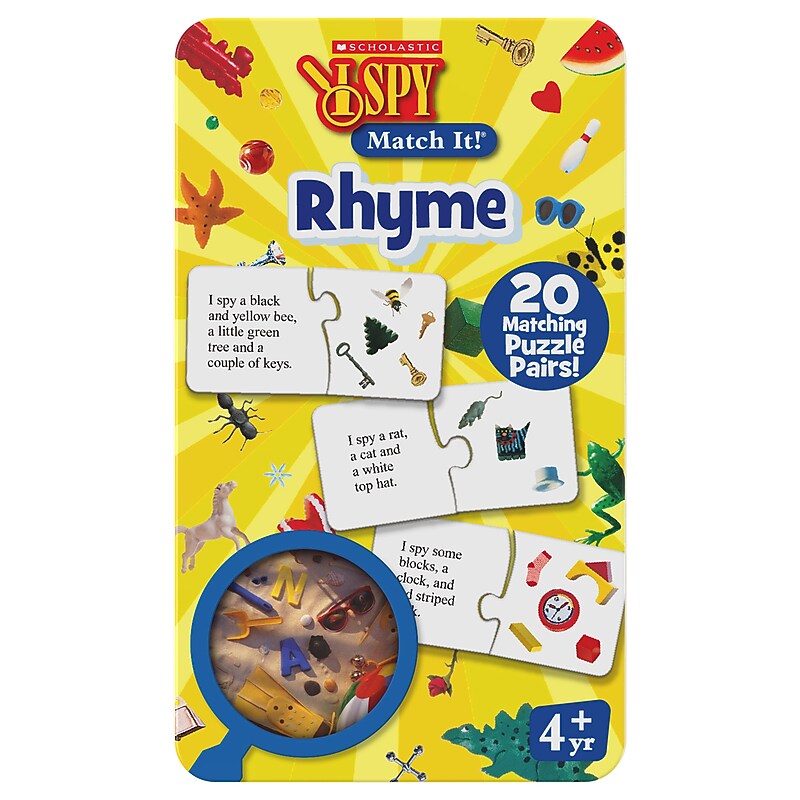 Scholastic 20-Piece I Spy Match It! Rhyme (LJI301128) image 1