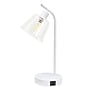 Simple Designs Sleek Essentials LED Desk Lamp, 15.75", with USB Ports, White (LD1074-WHT)~#|#~F58CE83E-179F-4521-ADD5329C40289974_sc7