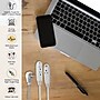 GoGreen Power 8' Extension Cord, 3-Outlet, 16 AWG, White (GG-19608)~#|#~F58D6C29-5501-4983-A9F415AE3422A34E_sc7