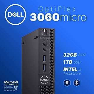 Dell OptiPlex Refurbished Micro Computer, Intel Core i5-8500T