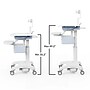 Luxor VitalPower Deluxe Mobile Medical Workstation with Full-Swivel Wheels, White (MCWS004)~#|#~F593AAE5-EB6C-463C-8898B501193C4F14_sc7