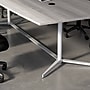 Bush Business Furniture 72"W x 36"D Boat Shaped Conference Table, Platinum Gray (99TBM72PGSVK)~#|#~F59454C5-772B-4851-AF8DA953C8D80F9E_sc7