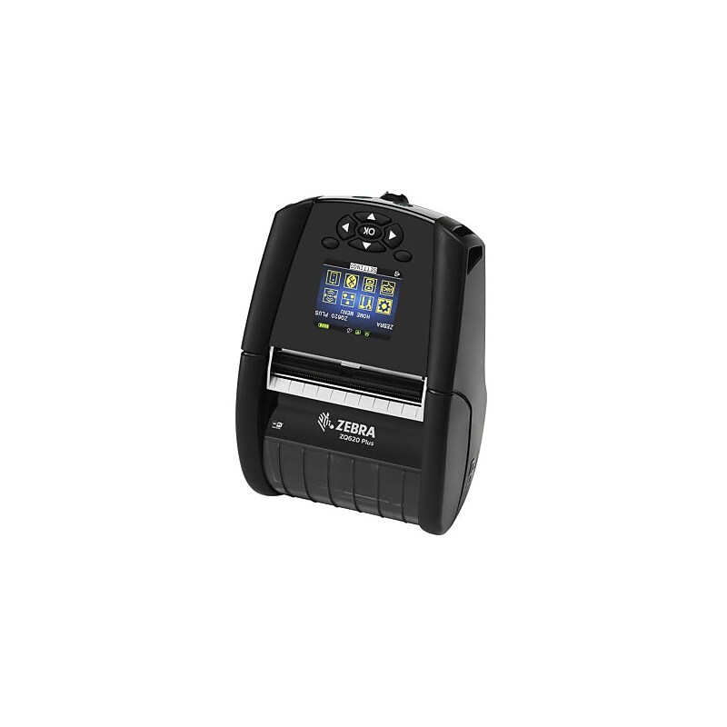 Zebra ZQ62-AUWB004-00 Direct Thermal Mobile Printer, Wi-Fi & Bluetooth, Black image 1