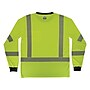 Ergodyne GloWear 8371BK High Visibility Long Sleeve Black Bottom T-Shirt, ANSI Type R Class 3, Lime, X-Large (22295)~#|#~F59988C2-DD58-42CF-81F48F55741B4703_sc7