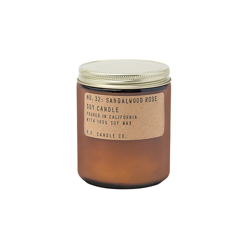P.F. Candle Co. Sandalwood Rose Soy Candle, 7.2oz (SC32) image 1