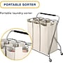 Whitmor 3-Section Rolling Laundry Sorter, Metal, (6640-4794)~#|#~F59D555A-255A-4140-BC5389CC441FD7E1_sc7