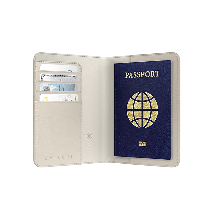 Satechi Vegan-Leather FindAll Passport Cover, Sand (ST-VPCW) | Staples