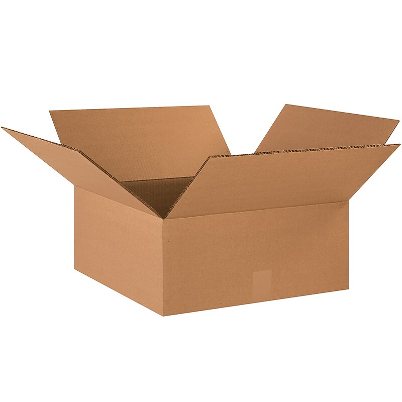 18" x 18" x 6" Heavy Duty Shipping Boxes, 48 ECT, Double Wall, 15/Bundle (HD18186DW) image 1
