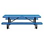 Global Industrial 8' Rectangular Picnic Table, Expanded Metal, Blue (277153BL)~#|#~F5A9CD50-795B-49AA-91ACD7E883B1F7EA_sc7