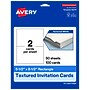 Avery Rectangle Invitation Cards, 5.5" x 8.5", Matte White, 100/Pack (19479399852)~#|#~F5AD4985-EA6B-478C-A090E80BAD32765E_sc7