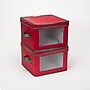 Household Essentials Holiday Dinner Plate Chest with Felt Protectors, Red/Green (HH536RED)~#|#~F5AD9A66-369C-4A33-88EA82E8E16B2A1A_sc7