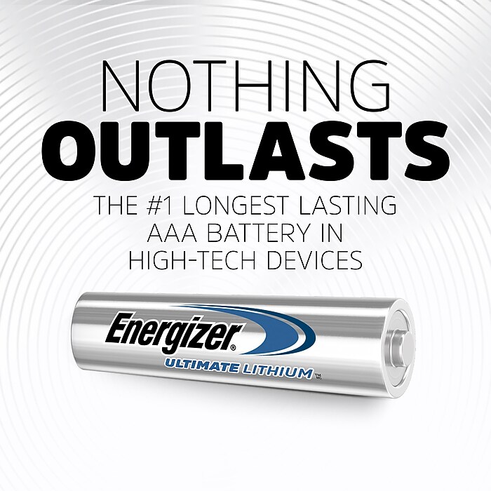 Energizer Ultimate AAA Lithium Battery, 4/Pack (L92SBP-4