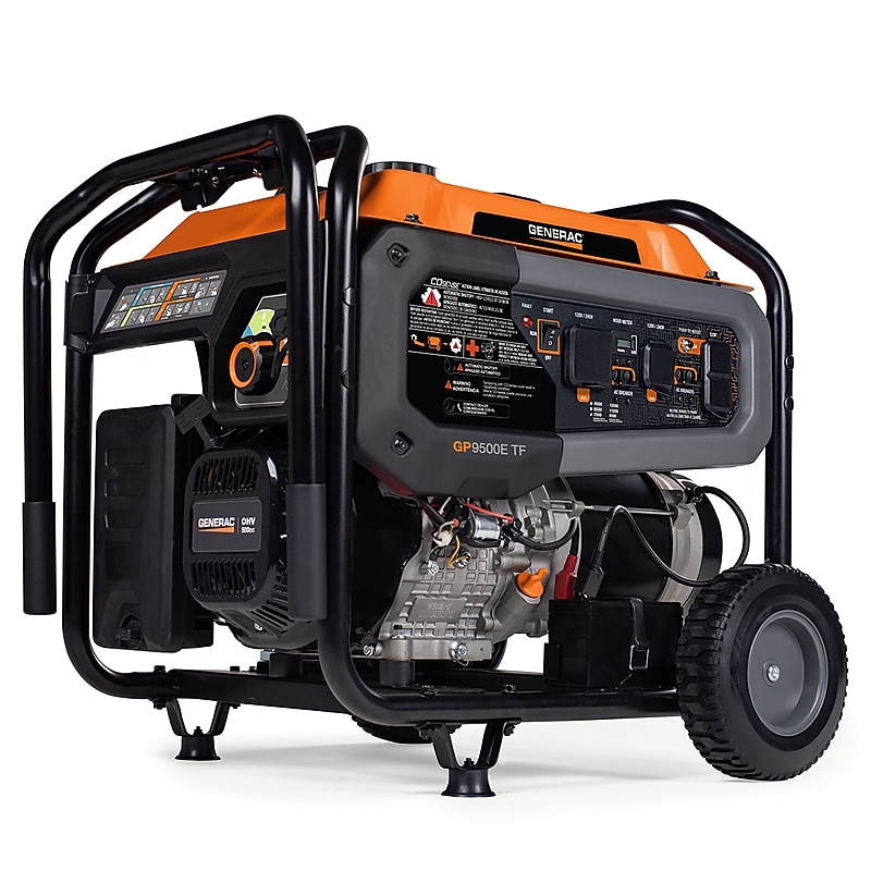Generac Power Systems GP9500 TF 49st CSA Portable Generator, Electric Start, Dual Fuel, 9500 Watts (G0080630) image 1