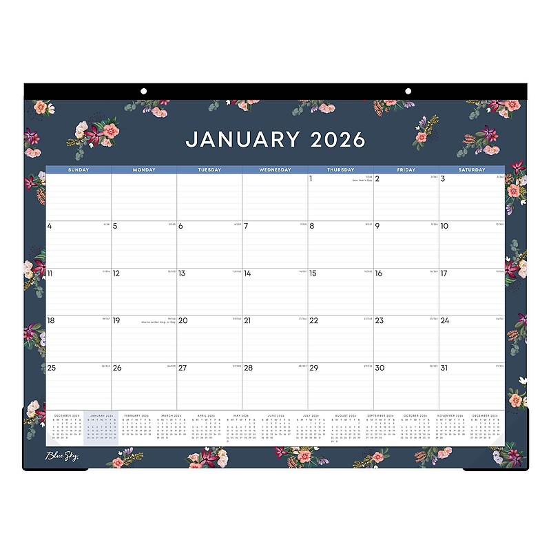 2026 Blue Sky Ashlyn 22" x 17" Monthly Desk Calendar (148618-26) image 1