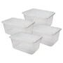 Greenmade 108 Quart Storage Bin with Snap Lid, Plastic, Clear, 4/Pack (781020)~#|#~F5B956BE-1110-4529-85C025BD018D1759_sc7