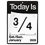 2026 AT-A-GLANCE Today Is 6.63" x 9.13" Daily Wall Calendar, White/Black (K1-00-26)~#|#~F5BA0BA5-DC7E-4D63-9D6D3D6352AAD42F_sc7