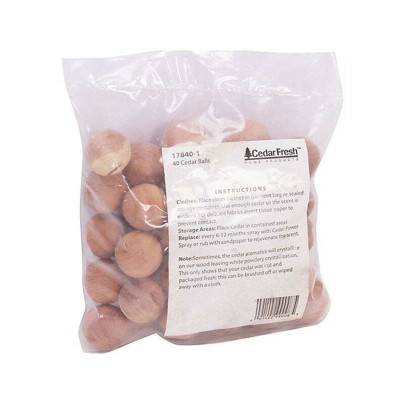 Cedar Fresh Cedar Balls, Natural, 40/Pack (17840-1) image 1