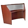 Regency Marque 72"W Curved Reception Desk Workstation, Cherry (77310CH)~#|#~F5BBEBC9-92E2-467F-91693E5CE78E9FC7_sc7