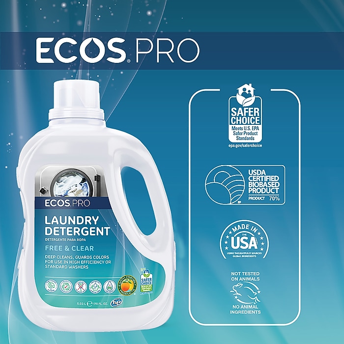 ECOS PRO HE Liquid Laundry Detergent, 170 oz. (PL9371/02) | Staples