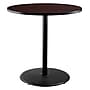 NPS CT Series 36" Round 42" Height Cafe Table, Round Base, Black Frame/Mahogany Top (CT13636RBPBTMMY)~#|#~F5C74925-2A44-4B43-81D5C457BD7C0E8D_sc7