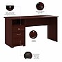 Bush Furniture Cabot 60"W Computer Desk with Drawers, Harvest Cherry (WC31460-03)~#|#~F5C771E7-8491-4458-B2754788AAF59578_sc7