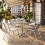 Flash Furniture Restaurant Patio Chair, Aluminum, 4 Pack (4TLH015)~#|#~F5C8BF6E-8BDA-4890-B045B006DFC845D0_sc7