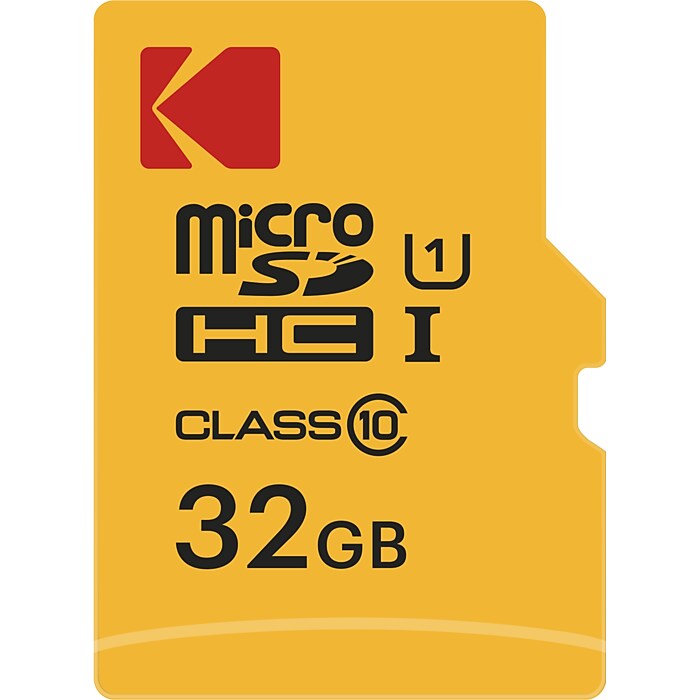 Kodak 32GB Memory Card with Adapter, UHS-I, V10 (EKMSDM32GHC10K