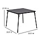 Flash Furniture Madelyn Folding Table, 33.5" x 33.5", Black (JB2)~#|#~F5CD4244-083F-43FC-982161D73AA50B79_sc7