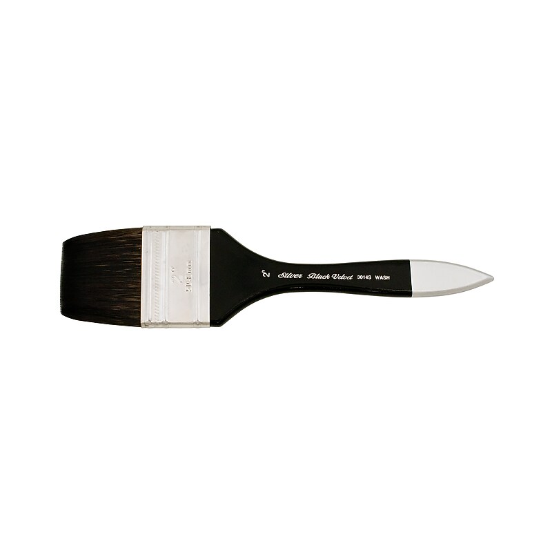 Silver Brush Squirrel Wide Wash Blender, Black Velvet Brush (SLV3014S2) image 1