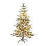 Nearly Natural 6-ft Pre-Lit Artificial Flocked Woodland Fir Christmas Tree with 150 Warm White LED Lights (T4792)~#|#~F5D65ED4-FC9A-4C63-BD4BF1D10CB98294_sc7