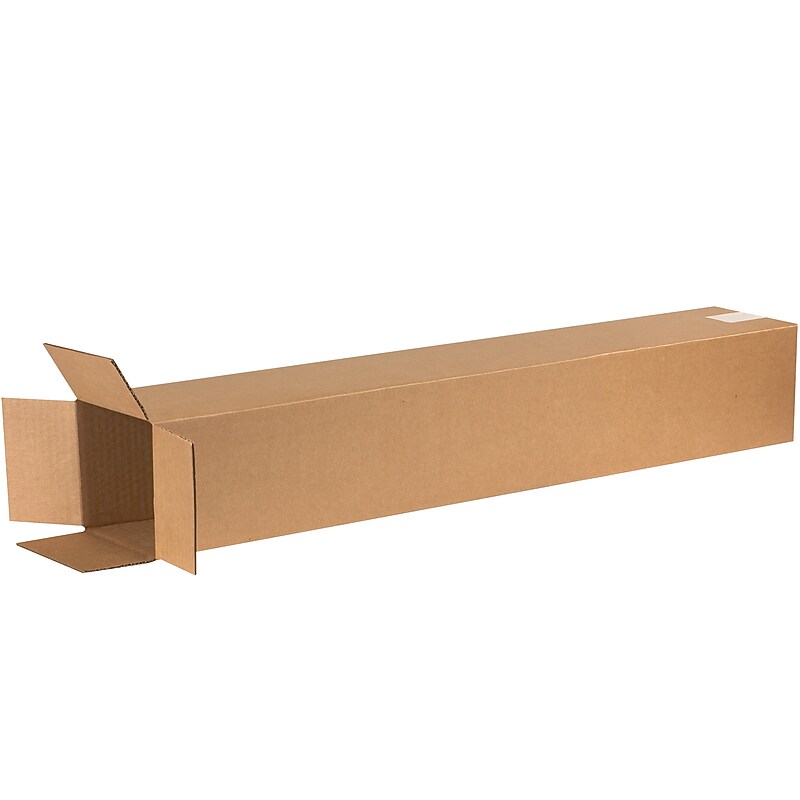 6" x 6" x 40" Shipping Boxes, 32 ECT, Brown, 25/Bundle (6640) image 1