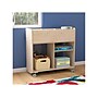 Flash Furniture Bright Beginnings Mobile 6-Section Storage Cart, 33.5"H x 31.5"W x 13"D, Brown (MK-KE24268-GG)~#|#~F5DBBD6A-E548-4BD4-92BCC11DDEA80E02_sc7