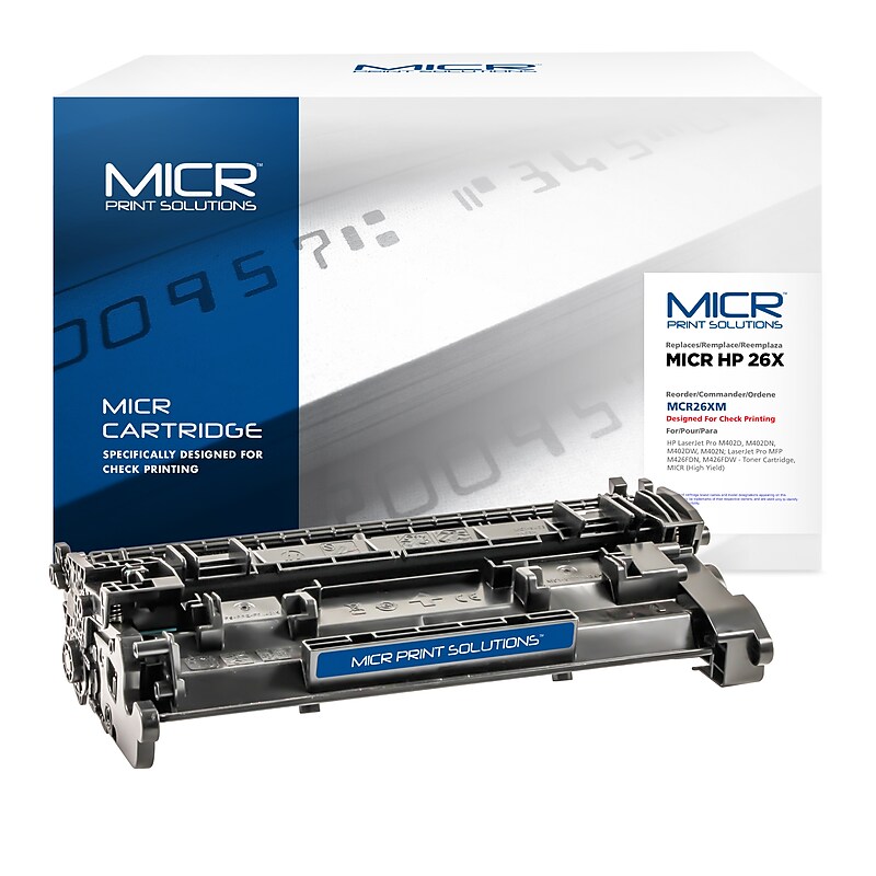 MICR 26X Black High Yield MICR Toner Cartridge image 1