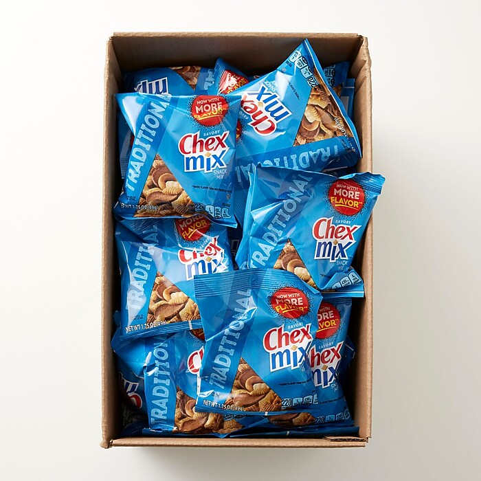 Chex Mix Traditional Savory Snack Mix, 1.75 oz., 60 Bags/Pack