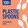 Perk™ Polystyrene Spoon, Heavy-Weight, White, 100/Pack (PK56405)~#|#~F5DE83AB-5DD8-4A27-B7CD8B6655D0A1BC_sc7