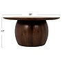 Storied Home Modern Mango Wood Round Accent Table, Dark Walnut (DF6564MC)~#|#~F5E42502-D8D3-4594-A4202C753EC45C0A_sc7