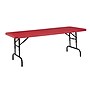 NPS BTA Series 30" x 72" Heavy Duty Height Adjustable Plastic Folding Table, Red (BTA-3072-40)~#|#~F5E46F99-DA86-4E4F-BE61362D33AC2A90_sc7