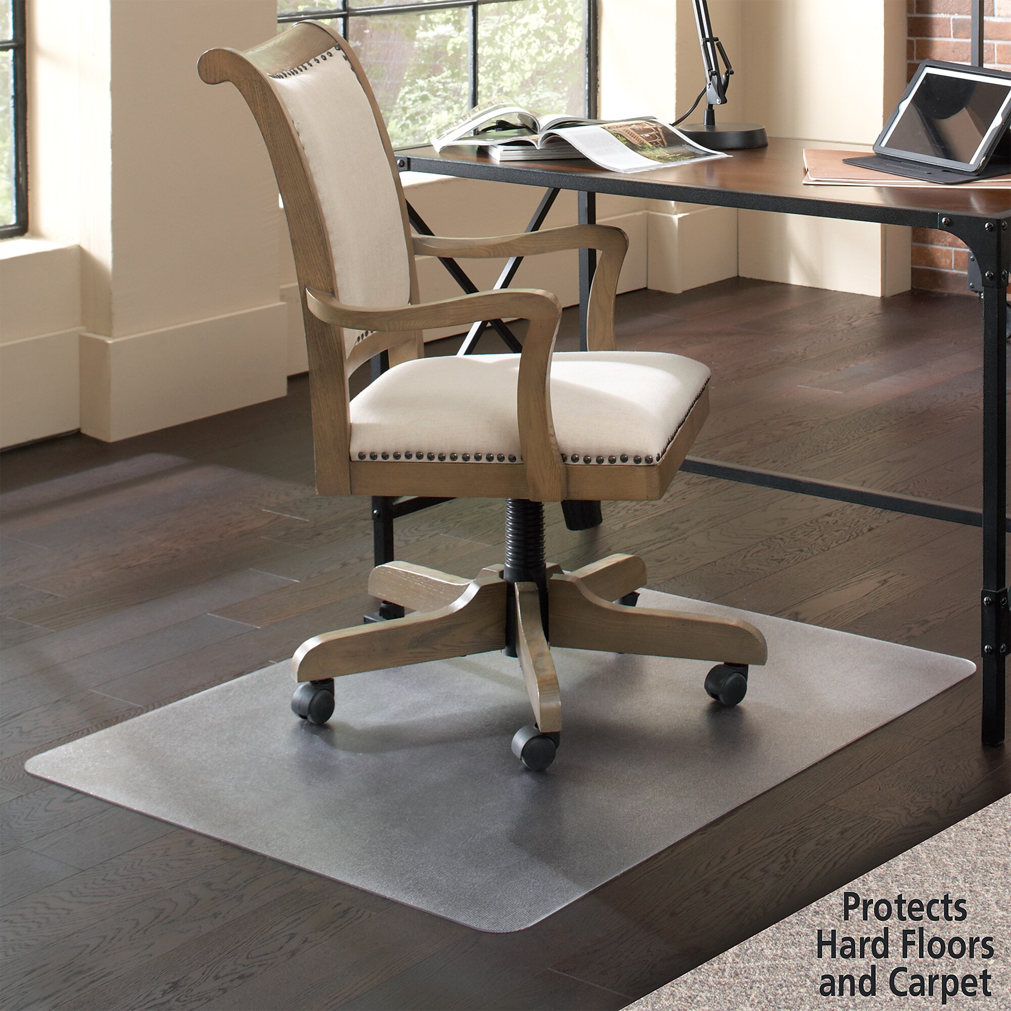 ES Robbins Floor+Mate Carpet & Hard Floor Chair Mat, 36″ x 48″, Clear (ESR121441) Sansujyuku sansujyuku.com
