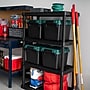 Iris Heavy Duty 30 Qt. Storage Bin with Latching Lid, Plastic, Black, 4/Pack (500343)~#|#~F5E8F390-5CF1-46C1-B59BE3AAED5629E2_sc7
