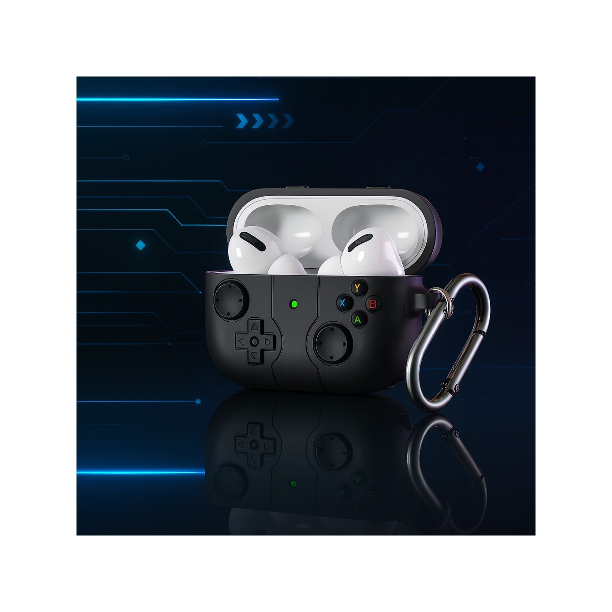 SaharaCase Inspire Series Silicone Case with Premium Clip for Airpods Pro 3, Shock Absorbing, Space Gray (HP00226) Sansujyuku sansujyuku.com
