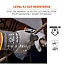 Ergodyne ProFlex 7071 PU Coated Cut-Resistant Gloves, ANSI A7, Gray, Large, 12 Pair (18064)~#|#~F5F79BCE-8168-4E92-B2BC5599D226FD35_sc7
