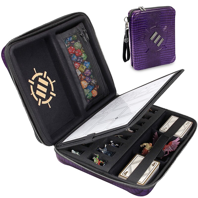 ENHANCE Tabletop Roleplaying Game Organizer Case, Purple (ENTTCEC200PRWS) image 1