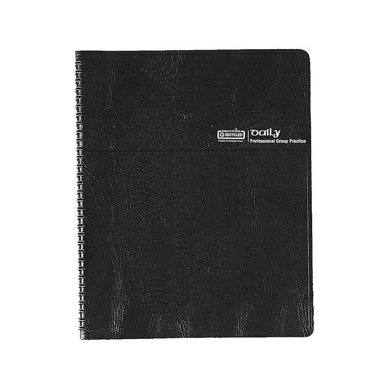 2024 House of Doolittle 8.5" x 11" Daily Planner, Black (28202-24) image 1